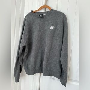 grey nike crewneck